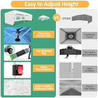 10x30 Pop Up Canopy Tent with Patented Center-Lock, Easy Setup Party Tent with 5 Removable Sidewalls, Wheeled, alternate view