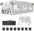 10x30 Pop Up Canopy Tent with Sidewalls, Outdoor Gazebo Canopy Tent, Patio Event Tents Outdoor Event Shelter for