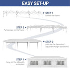 10x30 Pop Up Canopy Tent with Sidewalls, Outdoor Gazebo Canopy Tent, Patio Event Tents Outdoor Event Shelter for, alternate