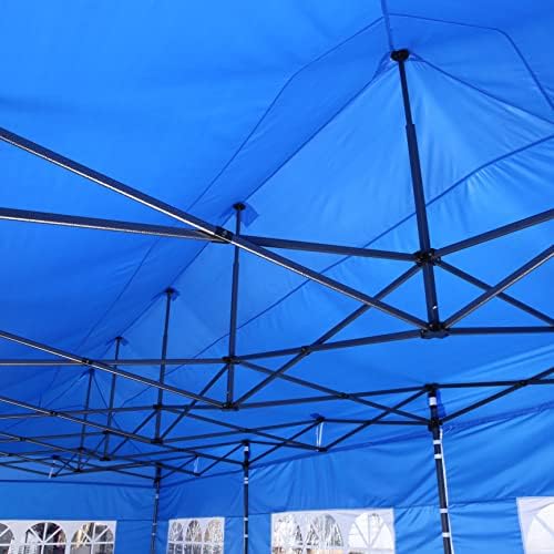 10x30 Pop Up Canopy with 8 Sidewall (10 x30ft Light Green) in 10 x30ft, alternate view 3