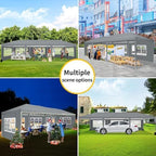 10x30 Pop Up Canopy with 8 Sidewalls for Parties Wedding Backyard, Waterproof Outdoor Commercial Event Shelter, alternate