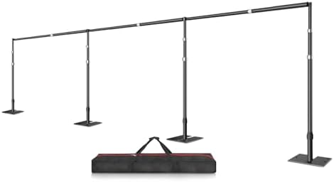 10x30ft Heavy Duty Backdrop Stand, Pipe and Drape Stand, Black in 10x30ft in Black