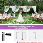 10x30ft Heavy Duty Backdrop Stand, Pipe and Drape Stand, Black in 10x30ft in Black, alternate view 6