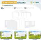 10x30FT Party Tent, Canopy for 30-50, Carpas Fiestas, White in 10x30FT in White, alternate view 5