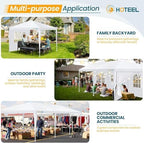10x30FT Party Tent, Canopy for 30-50, Carpas Fiestas, White in 10x30FT in White, alternate view 6