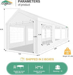 10x30FT Party Tent Heavy Duty for Parties(Better Than Galvanized), Powder Coating, Outdoor Wedding Gazebo Canopy, alternate