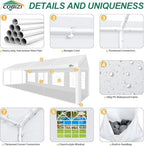 10x30FT Party Tent Heavy Duty for Parties(Better Than Galvanized), Powder Coating, Outdoor Wedding Gazebo Canopy, alternate