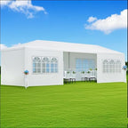 10x30ft Party Tent, Outdoor Canopy Tent Carport with 8 Removable Sidewalls, Wedding Event Shelter BBQ Wedding, alternate view