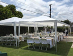 10x30ft Party Tent with Removable Mesh Sidewalls in 10x30ft, alternate view 6