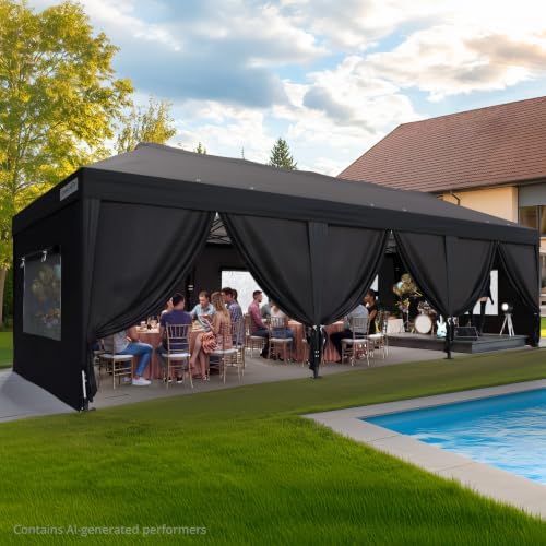 10x30FT Pop up Canopy with Sidewalls in 10x30FT