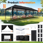 10x30FT Pop up Canopy with Sidewalls in 10x30FT, alternate view 2