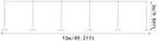 10x50ft Backdrop Stand Pipe Kit, Curtain Frame Professional Background Support Telescopic Stainless Steel Wall, alternate