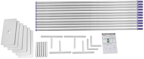 10x50ft Backdrop Stand Pipe Kit, Curtain Frame Professional Background Support Telescopic Stainless Steel Wall, alternate
