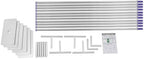 10x50ft Backdrop Stand Pipe Kit, Curtain Frame Professional Background Support Telescopic Stainless Steel Wall, alternate