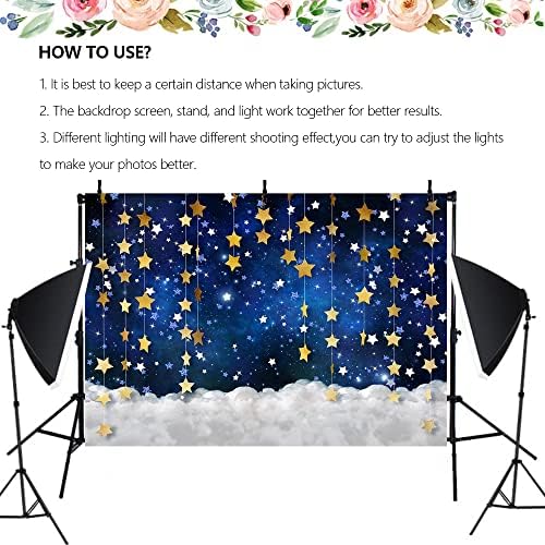 10x6ft Twinkle Little Star Backdrops Starry Night Party Decorations Banner in 10x6ft, alternate view 7