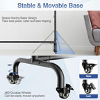 10x7.7ft Rolling Backdrop Stand with Wheels Movable Banner Stand in 10x7.7ft, alternate view 3