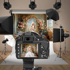 10x7ft Flower Wall Backdrop Photography Oil Painting Floral Wall Backdrops in 10x7ft, alternate view 3