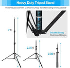 10x7Ft Heavy Duty Backdrop Stand, Adjustable Banner Stand for Photo in 7x10ft in white, alternate view 3