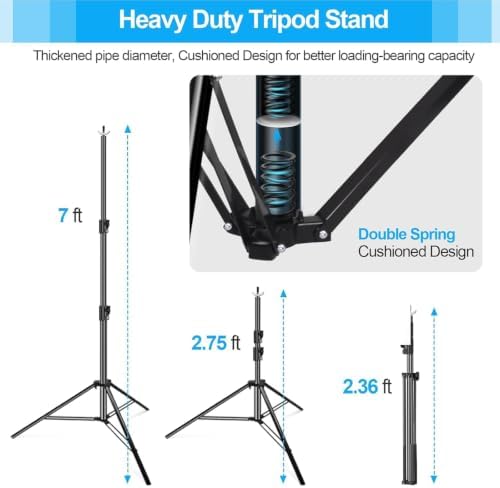 10x7Ft Heavy Duty Backdrop Stand, Adjustable Banner Stand for Photo in 7x10ft in white, alternate view 3