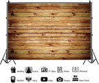 10x7ft Wood Backdrop Rustic Wooden Backdrop Wall Brown in 10x7ft, alternate view 3