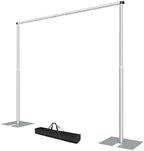 10x8.5ft Heavy Duty Backdrop Stand Adjustable Pipe and Drape Kit in 10x8.5ft
