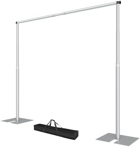 10x8.5ft Heavy Duty Backdrop Stand Adjustable Pipe and Drape Kit in 10x8.5ft