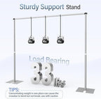 10x8.5ft Heavy Duty Backdrop Stand Adjustable Pipe and Drape Kit in 10x8.5ft, alternate view 2