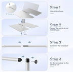 10x8.5ft Heavy Duty Backdrop Stand Adjustable Pipe and Drape Kit in 10x8.5ft, alternate view 6