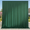 10x8 ft Wrinkle Free Hunter Green Backdrop Curtains for Parties, Thick Fabric Emerald Photo Backdrop Drapes