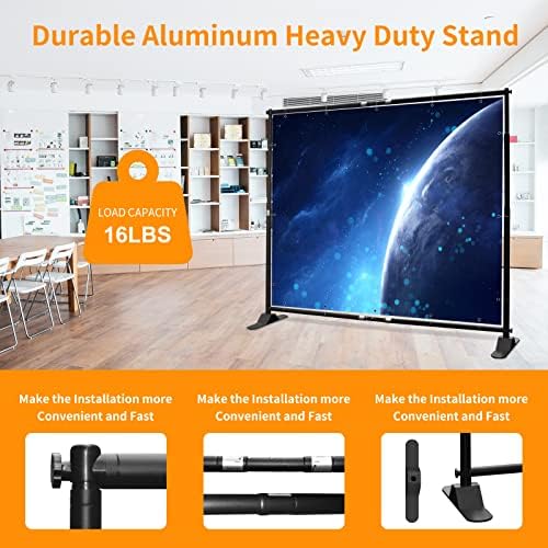 10x8ft Backdrop Banner Stand, Heavy Duty Step and Repeat Stand Kit in 10x8ft, alternate view 4