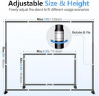 10x8FT Banner Stand, Heavy Duty Step and Repeat Stand, Black in 10x8FT in Black, alternate view 2