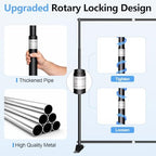 10x8FT Banner Stand, Heavy Duty Step and Repeat Stand, Black in 10x8FT in Black, alternate view 4