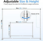10x8FT Banner Stand, Heavy Duty Step and Repeat Stand, Silver in 10x8FT in Silver, alternate view 2