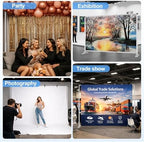 10x8FT Banner Stand, Heavy Duty Step and Repeat Stand, Silver in 10x8FT in Silver, alternate view 6