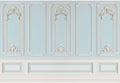 10x8ft Blue White Vintage Room Inside Backdrop European Frame Modern House French Castle Cementery Wall Retro