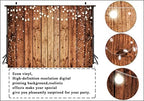 10x8ft Brown Wood Photography Backdrop Photographers Brown Photo Backdrop Retro Wood Wall Backdrop Baby Shower, alternate