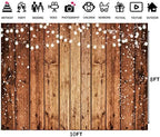 10x8ft Brown Wood Photography Backdrop Photographers Brown Photo Backdrop Retro Wood Wall Backdrop Baby Shower, alternate