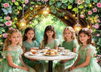 10X8ft Enchanted Fairy Forest Backdrop Magic Tree Arch Floral Mushroom Butterfly Wonderland Background for Girls, alternate