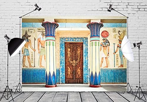 10x8ft Fabric Egyptian Backdrop Ancient Egyptian Writing Pharaoh Hieroglyphics Egypt Photography Backdrop Wall, alternate