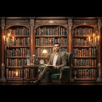 10X8ft Library Bookshelf Backdrop Retro Library Office Study Bookshelf Scene Photography Background Home Office, alternate