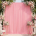 10x8FT Pink Backdrop Curtains for Wedding Parties, Ultra Drapey & Silky Drapes for Backdrop Skin-Friendly & Soft