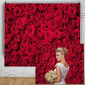 10x8ft Red Rose Backdrop Flowers Wall Background for Photography in 10x8ft