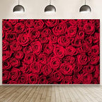 10x8ft Red Rose Backdrop Flowers Wall Background for Photography in 10x8ft, alternate view 3