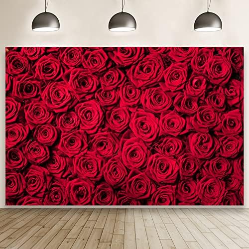10x8ft Red Rose Backdrop Flowers Wall Background for Photography in 10x8ft, alternate view 3