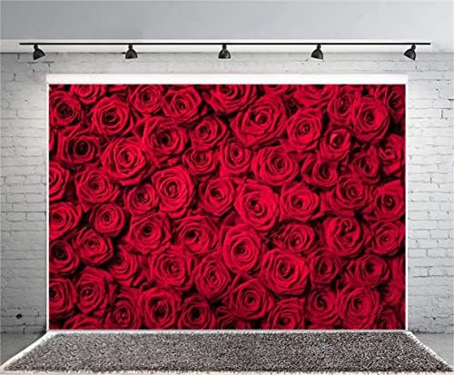 10x8ft Red Rose Backdrop Flowers Wall Background for Photography in 10x8ft, alternate view 7