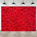 10x8ft Red Rose Backdrop Rose Flower Wall Background for Photography Valentines Day Backdrop Valentines Banner