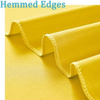 10x8ft Wrinkle Free Yellow Backdrop Curtain Panels, Thick Polyester Lemon Yellow Backdrop Drapes for Wedding, alternate view