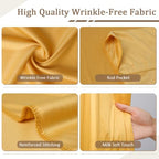 10x8FT Yellow Backdrop Curtains for Wedding Parties, Ultra Drapey & Silky Drapes for Backdrop Skin-Friendly &, alternate view