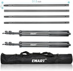 10x9.2Ft Heavy Duty Backdrop Stand Adjustable Banner Stand for Photo in 10ft x 9.2ft in Green, black, alternate view 7