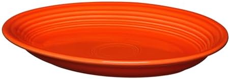 11 5/8" Medium Oval Serving Platter - Durable Ceramic, Lead-Safe, Dishwasher/Microwave/Oven Safe - Made in USA